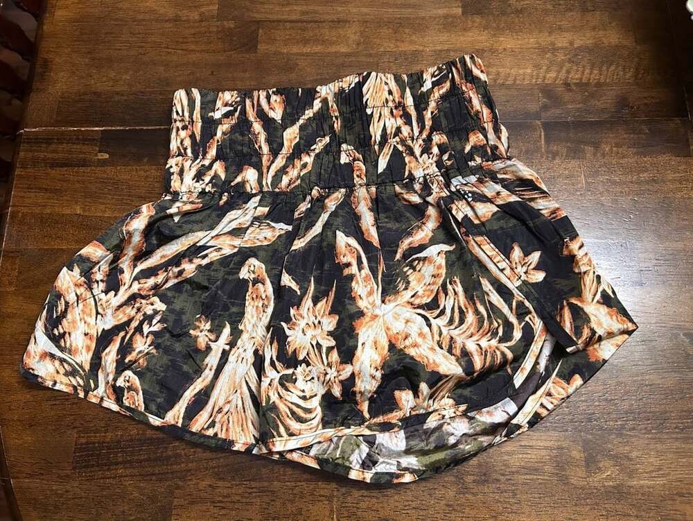 Free People Movement The Way Home Shorts M Black Floral